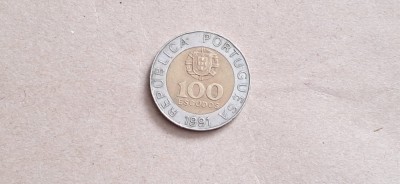 100 escudos 1991 foto