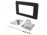 Cadru radio 2 DIN negru PER.PIC pentru Nissan, Opel, Renault