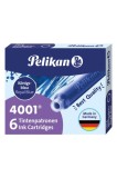 Cumpara ieftin Set Rezerve Cerneala Stilou, Pelikan, 4001, Albastru Regal, 12 Bucati