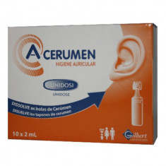 Solutie pentru igiena urechi, 10x2 ml, A-Cerumen