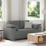 VidaXL Canapea loveseat gri &icirc;nchis de la , 120 cm din țesătură