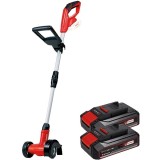 Einhell GE-CC 18 Li PXC + Twinpack CB - Aparat de curatat rosturi si pavaje 100 mm + Set 2 acumulatori Li-Ion 18 V 2.5 Ah