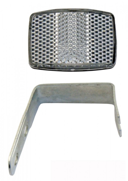 Ochi de pisica, alb, montaj fata MTB Cod:546070020RM