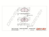 Dr!ve+ DP1010.10.0928 set placute frana,frana disc