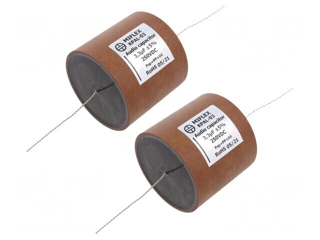 Condensator 3.3uF 250V Aluminiu-Polipropilenă-H&acirc;rtie
