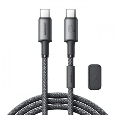 Cablu Date si Incarcare USB-C - USB-C Joyroom S-A50, 60W, 1.2m, Gri foto