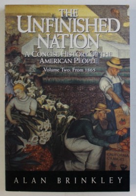 THE UNFINISHED NATION - A CONCISE HISTORY OF THE AMERICAN PEOPLE VOL. II FROM 1865 by ALAN BRINKLEY , 1993 foto