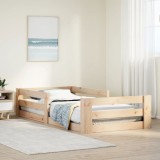 Cadru Pat vidaXL 80x160 cm Lemn Masiv Pin Maro, Suport Saltea, Somiera Inclusa