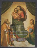 A10 YC 2 - Colita foarte veche - Coreea de nord - pictura religioasa, Arta, Stampilat