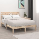 vidaXL Cadru de pat Small Double 4FT, 120x190 cm, lemn masiv