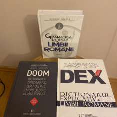 DEX, DOOM 3, Gramatica limbii române, caiet de exerciții, ultimele ediții, noi