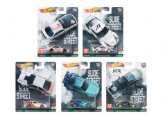 Machete auto Slide Street Series Mix box of 5, 1:64 Hotwheels foto