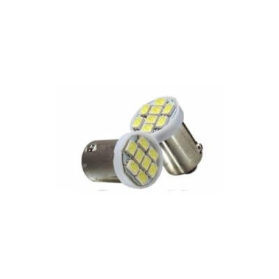 Bec auto BA9S 8 LED 1206, 12V, lumina alba 80 lm Cod: JSUN47 Automotive TrustedCars foto