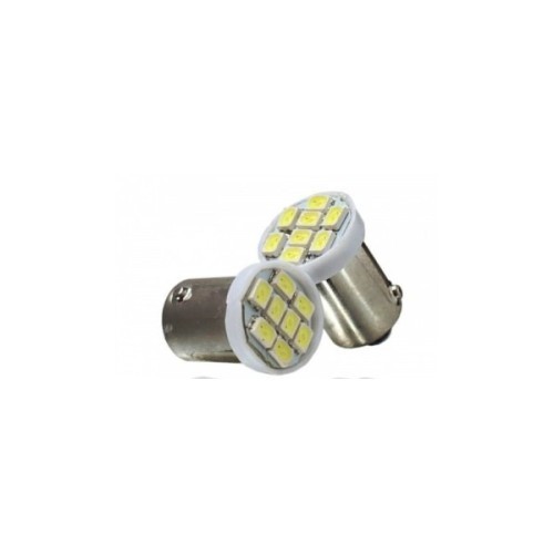 Bec auto BA9S 8 LED 1206, 12V, lumina alba 80 lm Cod: JSUN47 Automotive TrustedCars