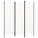 VidaXL Paravan de cameră cu 3 panouri, alb crem, 150 x 180 cm