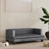 Gossi pat de caini, gri inchis, 80x45x30 cm, catifea