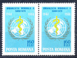 1968 LP672 A 20-a aniversare a infiintarii OMS, Organizatii internationale, Nestampilat