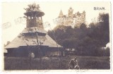 3647 - BRAN, Brasov, Dracula Castle, Romania - old postcard, real Photo - used