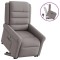 vidaXL Fotoliu rabatabil cu ridicare pe verticală, gri taupe, textil 3303321