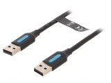 Cablu USB 2.0 A-A Nichelat 0,25m, Vention