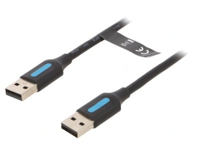 Cablu USB 2.0 A-A Nichelat 0,25m foto