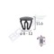 Clips Universal Negru Set 25 Buc 134278 10140-RMX