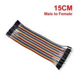 10 cabluri dupont TATA-MAMA de 15CM / Cablu breadboard MALE-FEMALE