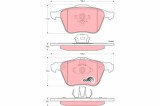 TRW GDB1576 COTEC set placute frana,frana disc