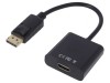 Adaptor DisplayPort la HDMI, 0.15m, Negru
