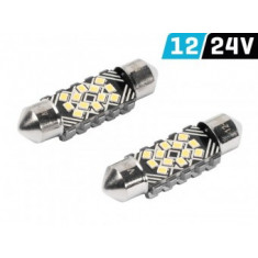 Set 2 bec VISION Festoon SV8.5 36 mm 12/24V 83206