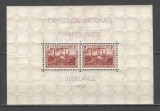 Luxemburg.1937 Expozitia filatelica nationala:Vederi-Bl. ML.12