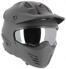 Astone Helmets Elektron 4 in 1 Casca Moto Neagra Marime M 57-58 cm foto