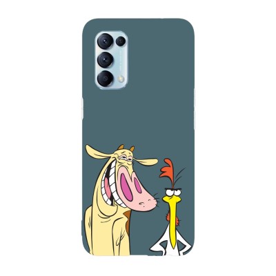 Husa compatibila cu Oppo A77, Viceversa, model Cow and Chicken, Silicon, TPU foto