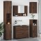 vidaXL Set de mobilier pentru baie 5 pcs Stejar brun 30 x 35 x 192 cm 3393070