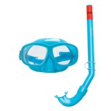 Set mască și tub de &icirc;not pentru copii, albastru, 3-6 ani, CMCLASS