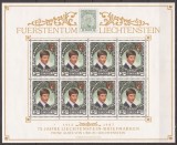 LIECHTENSTEIN 1987 PERSONALITATI ( bloc dantelat ) MNH