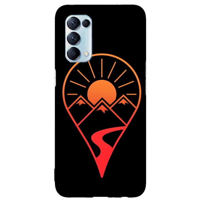 Husa compatibila cu Oppo A5 (2020) model Nature Map Pin, Silicon, TPU, Viceversa