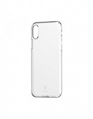 Carcasa protectie spate din gel TPU cu dopuri anti-praf pentru iPhone X 5.8 inch foto