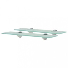 vidaXL Rafturi suspendate, 2 buc,. 40 x 10 cm, sticlă, 8 mm