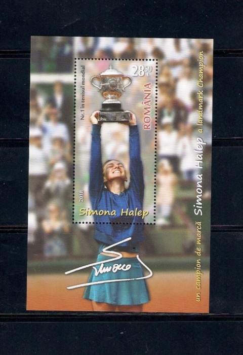 ROMANIA 2018 - SIMONA HALEP, COLITA, MNH - LP 2209a