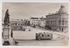 Carte postala IASI tramvai , circulata 1957 ; rara foto