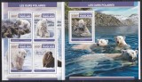 Togo 2017 - Urși polari, Colita + Bloc, MNH