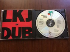 linton kwesi johnson lkj in dub 1980 album cd disc muzica reggae dub reggae refreshers island records VG+