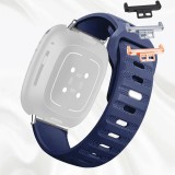 Cumpara ieftin Curea silicon, compatibila Huawei Watch Fit 1, cu adaptor dedicat, Navy Grip