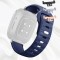Curea silicon, compatibila Huawei Watch Fit 1, cu adaptor dedicat, Navy Grip