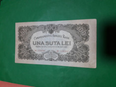 Bancnote romanesti 100lei car 1944 frumoasa foto