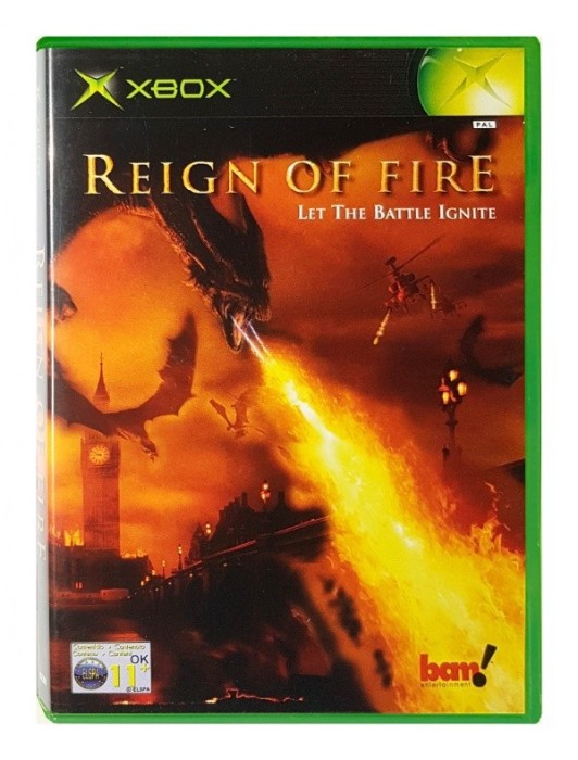 Joc Microsoft XBOX classic REIGN OF FIRE Let The Battle Ignite de colectie retro Xbox 360