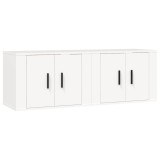 Cumpara ieftin Dulapuri TV montate pe perete, 2 buc., alb, 57x34,5x40 cm
