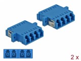 Set 2 buc fibra optica LC Quad la LC Quad Single-mode M-M Blue, Delock 86538