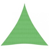 Panza Parasolar Triunghiulara Verde 4x5x5m HDPE 160g/m&sup2; Protectie UV Copertina Gradina Terasa